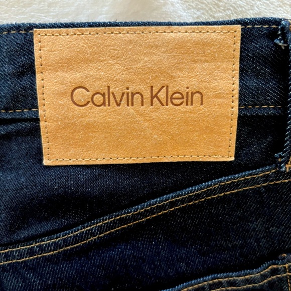 Calvin Klein Classic Straight Button Fly Selvedge Jeans--Sz 24 - Picture 8 of 15